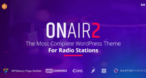 Onair2: Radiostation WordPress Template