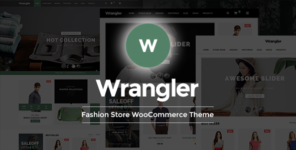 Wrangler - Mode und Bekleidungsgeschäft WooCommerce WordPress Template