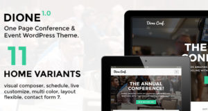 Dione – Konferenz und Event WordPress Layout
