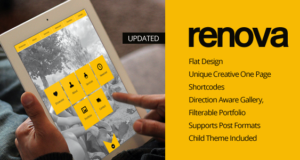 RENOVA – WordPress One Page Responsive Portfolio