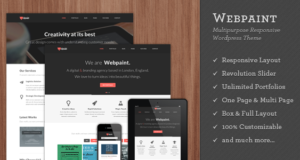 Webpaint – 2 in 1 Responsives WordPress Layout