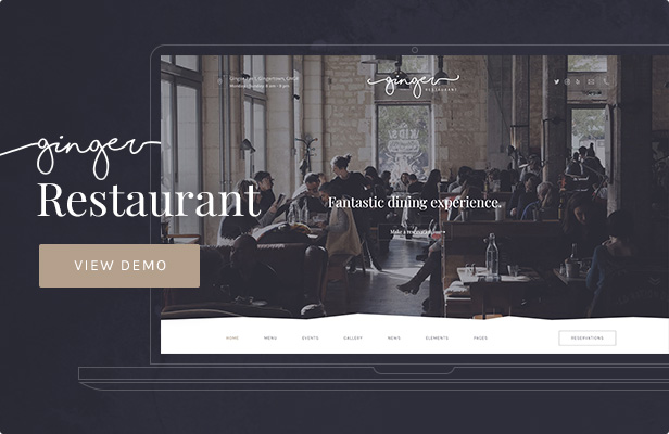 Ingwer - Restaurant WordPress Template