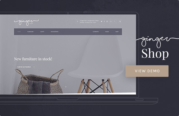 Ingwer - Shop WordPress Template