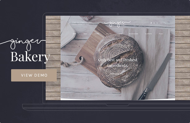 Ingwer - Bäckerei WordPress Template