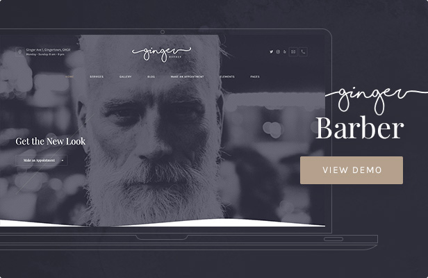 Ingwer - Barbershop WordPress Template