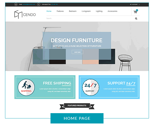 VG Cendo - WooCommerce WordPress Template für Möbelhäuser
