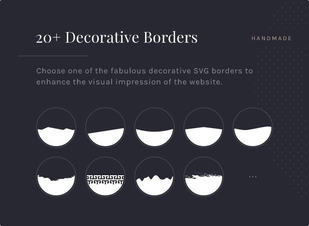 20+ Dekorative Bordüren: Wählen Sie eine der fabelhaften dekorativen SVG-Rahmen, um den visuellen Eindruck der Website zu verbessern.