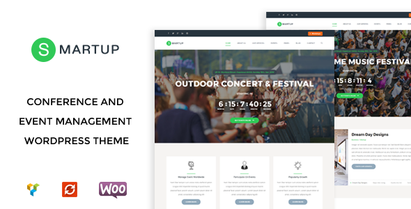 Smart Up – Konferenz- und Veranstaltungsmanagement WordPress Layout