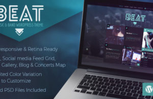 Beat – One-Page Musik & Band AJAX WordPress Template
