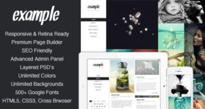 Beispiel – Responsive & Retina Portfolio WP Vorlage
