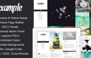 Beispiel – Responsive & Retina Portfolio WP Vorlage