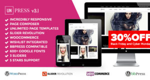 unPress Magazin – Elegant & Minimalistisch – Woocommerce