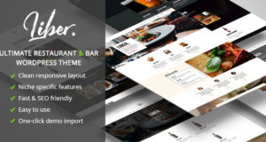 Liber – Ultimatives Restaurant & Bar WordPress Vorlage