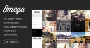 Omega – Minimales WordPress Vorlage