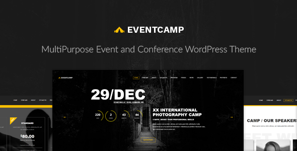 EventCamp – Mehrzweckkonferenz WordPress Layout