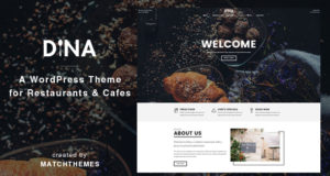 Dina – Restaurant, Bar, Cafe, Essen WordPress Layout