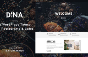 Dina – Restaurant, Bar, Cafe, Essen WordPress Layout