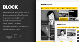 Block Magazine – Flaches und minimalistisches Blogthema