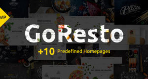 GoResto – Mehrzweck Restaurant & Tischreservierung WordPress Vorlage