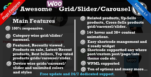 WooCommerce Produkt Slider / Karussell / Grid