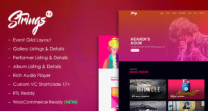 Streicher – Musik, Band, Künstler & Event WordPress Layout