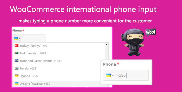 WooCommerce internationale Telefoneingabe