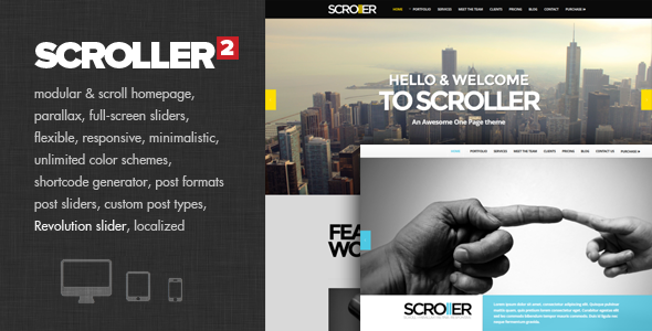 Scroller - Parallax, Scroll & Responsive Template