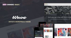 Wave – WordPress Layout für Künstler