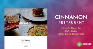 Zimt-Restaurant-Thema für WordPress