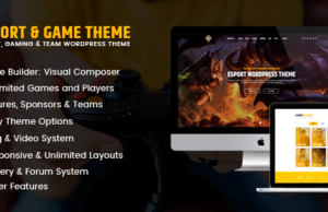 eSport – Spiel WordPress Layout