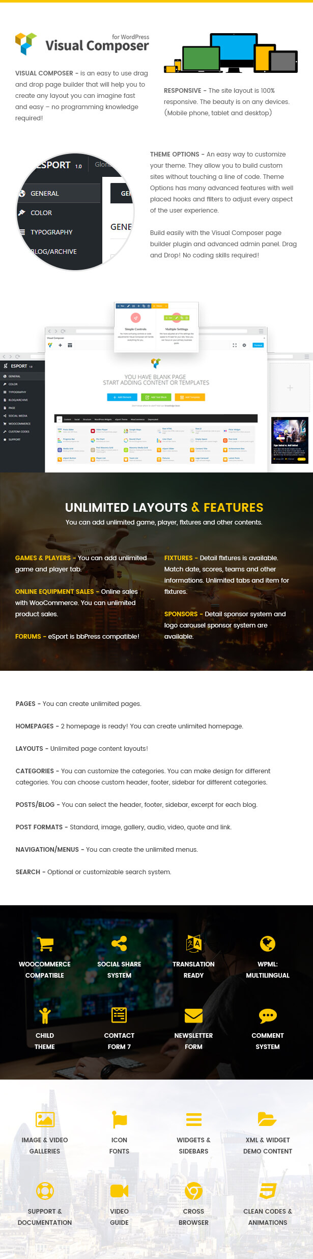 WordPress eSport Layout