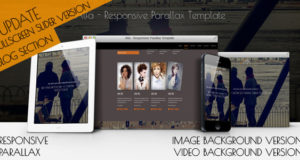 Responsives OnePage WordPress Vorlage von Alfa