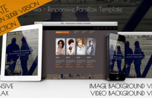 Responsives OnePage WordPress Vorlage von Alfa