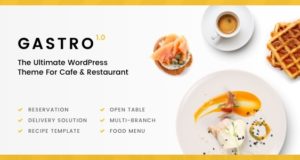 Gastro – Mehrzweck Cafe & Restaurant WordPress Template