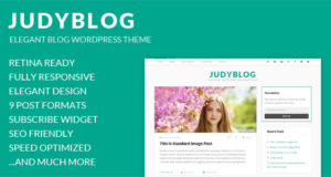 JudyBlog – Elegantes Blog WordPress Layout