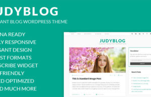JudyBlog – Elegantes Blog WordPress Layout