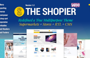 Shopier – Responsive Mehrzweck WordPress WooCommerce Template