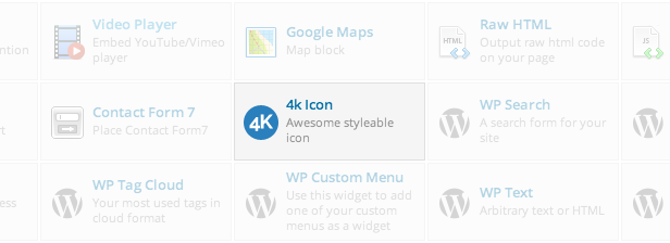 4k Icon Element im WPBakery Page Builder