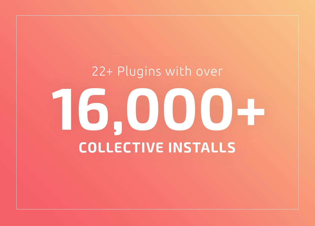 20+ Plugins mit über 12.000 gemeinsamen Installationen.