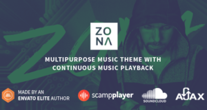Zona – Mehrzweck-Musikthema mit kontinuierlicher Musikwiedergabe