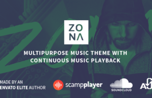 Zona – Mehrzweck-Musikthema mit kontinuierlicher Musikwiedergabe