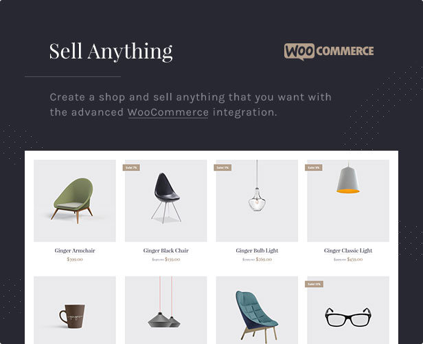 Verkaufen Sie alles: Erstellen Sie mit der fortschrittlichen WooCommerce-Integration ein Geschäft und verkaufen Sie alles, was Sie möchten.