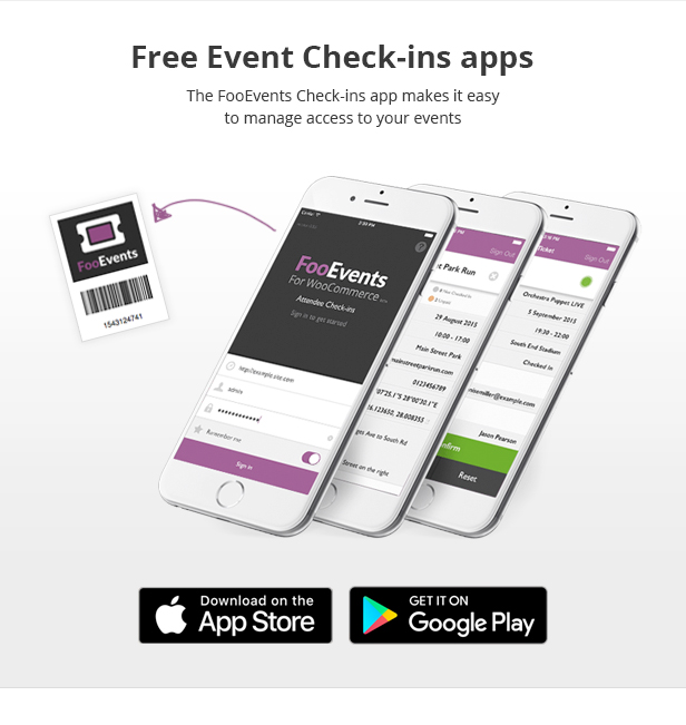 FooEvents Check-ins Apps