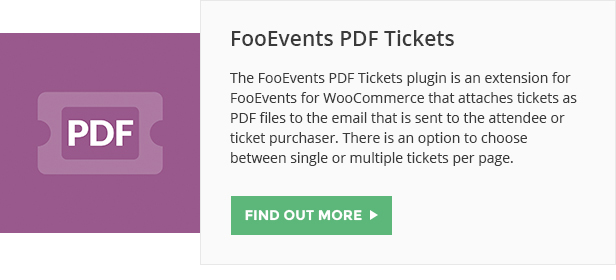 FooEvents PDF-Tickets