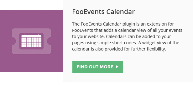 FooEvents Kalender