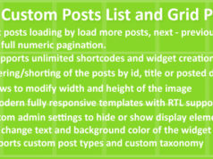 Ajax Custom Posts Liste und Grid Pro