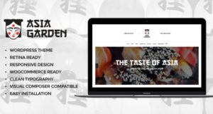 Asiatischer Garten | Asiatische Küche Restaurant WordPress Vorlage