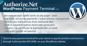 Autorisieren.Net Zahlungsterminal WordPress