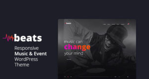 Beats – Responsive Musik & Event WordPress Vorlage