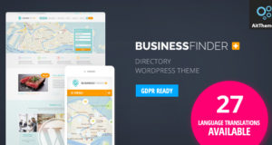 Business Finder: Verzeichnis-Auflistung WordPress Template